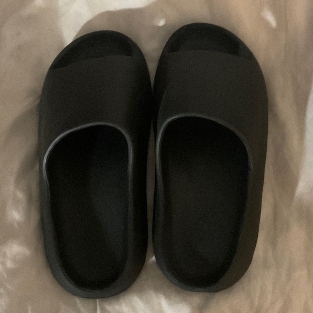 Black Slide Sandals